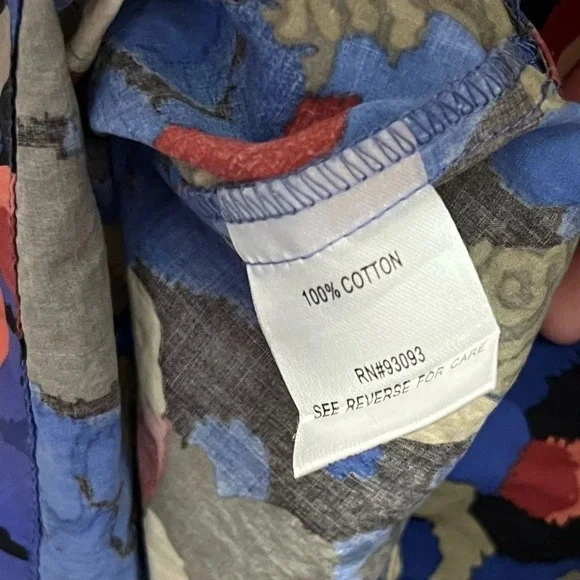 Tyler Boe 100% Cotton Button Up Top - Picture 7 of 7